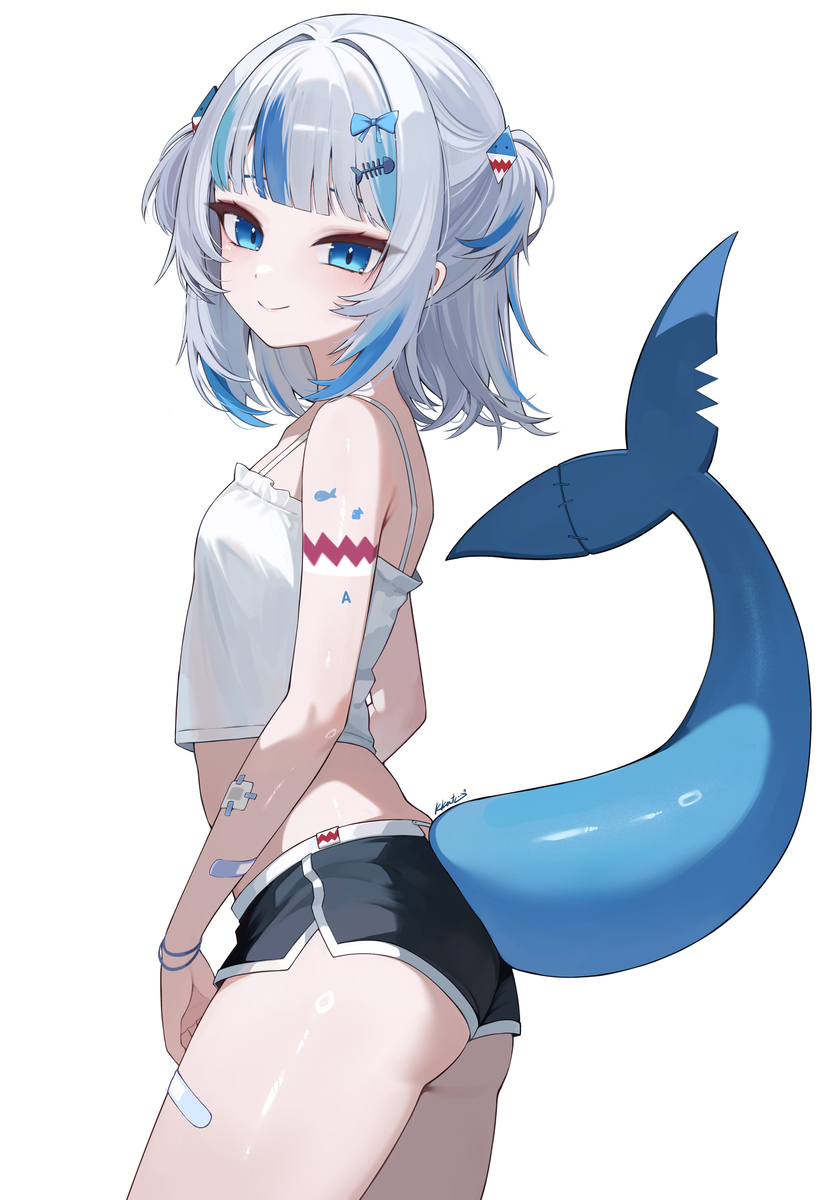 This is a pixiv picture whose title is Gura :3.