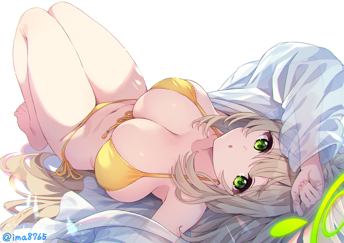 This is a pixiv picture whose title is 水着ノノミ.
