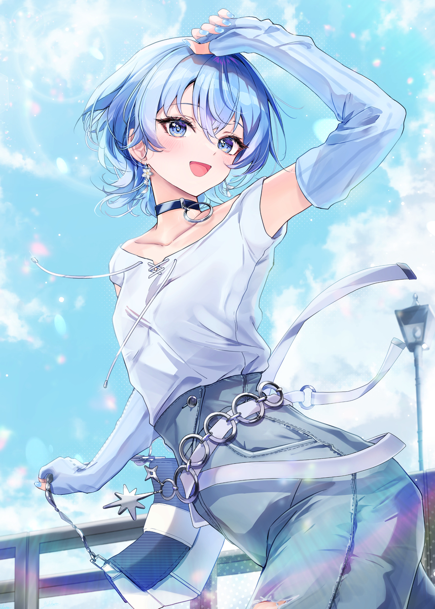 This is a pixiv picture whose title is 【ホロナツ2025】星街すいせい ☄️.