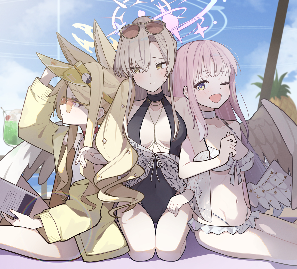 This is a pixiv picture whose title is 水着ティーパーティー全員実装おめでとう！！.