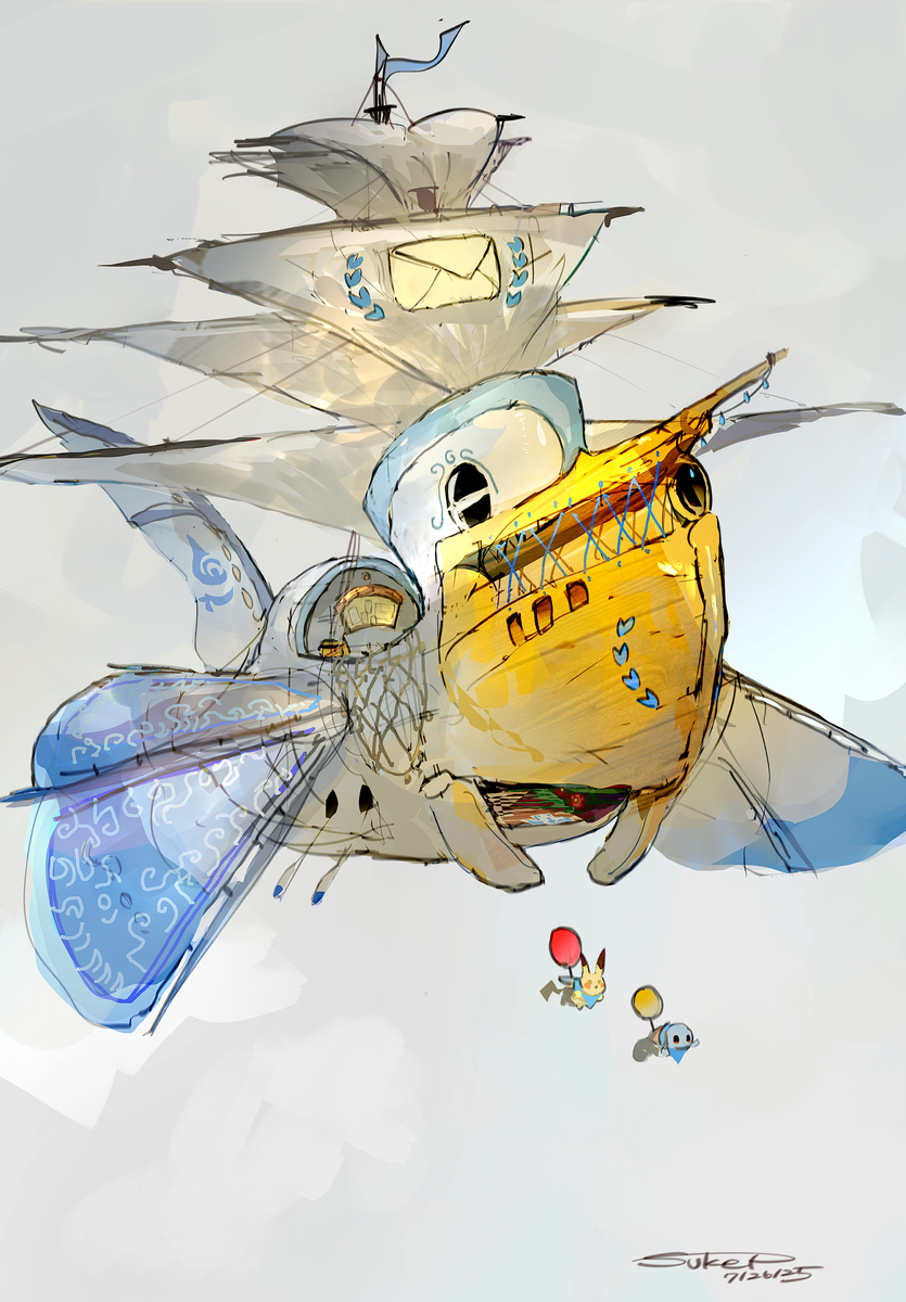 This is a pixiv picture whose title is 救助船ペリッパー.