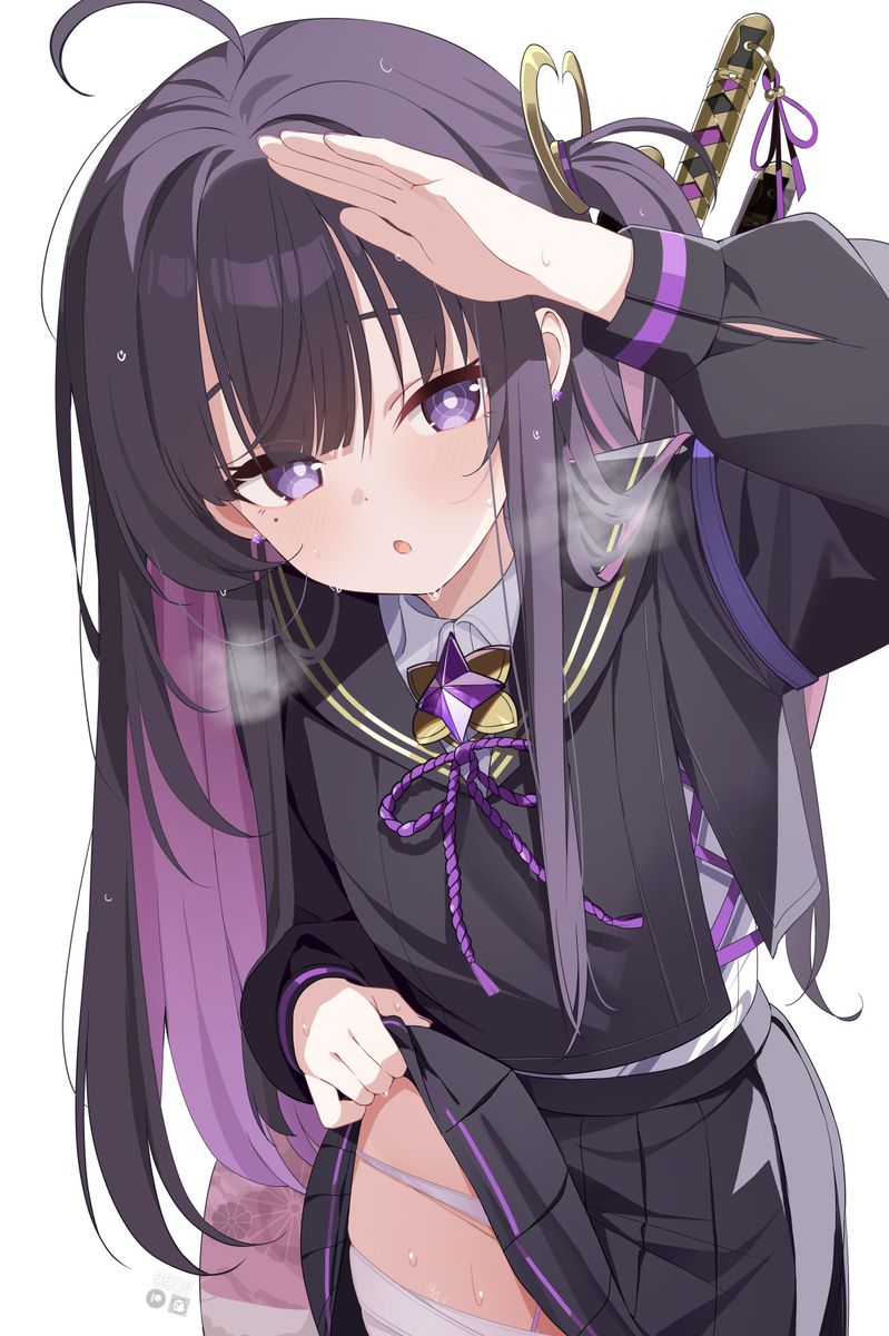 This is a pixiv picture whose title is 今日も暑いねぇ.