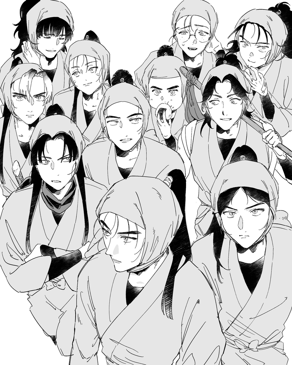 This is a pixiv picture whose title is 一は(成長は組)詰め.