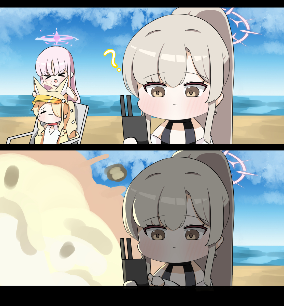 This is a pixiv picture whose title is 무심코 눌러버림.
