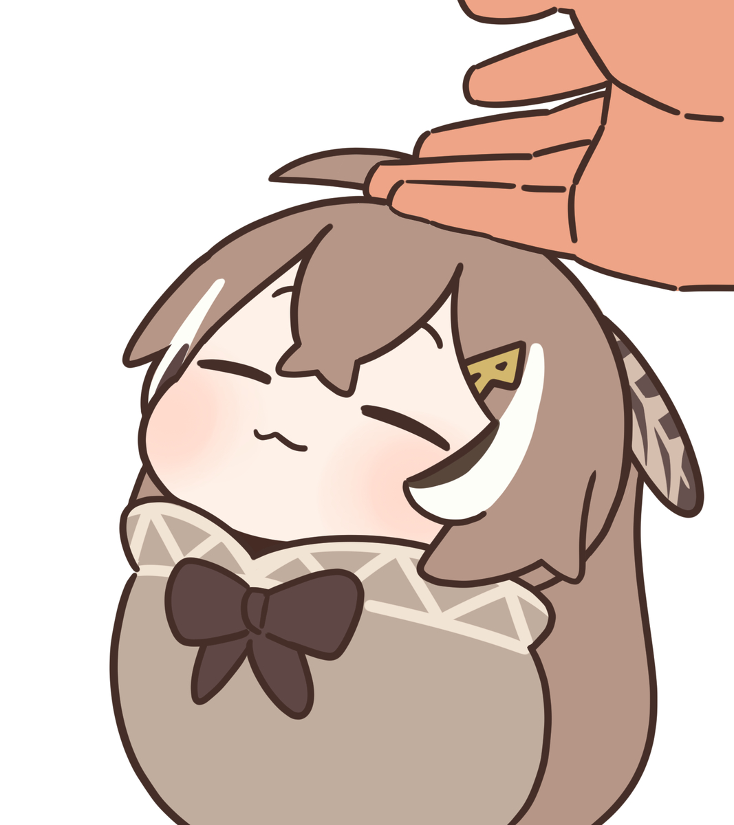 This is a pixiv picture whose title is head pat.