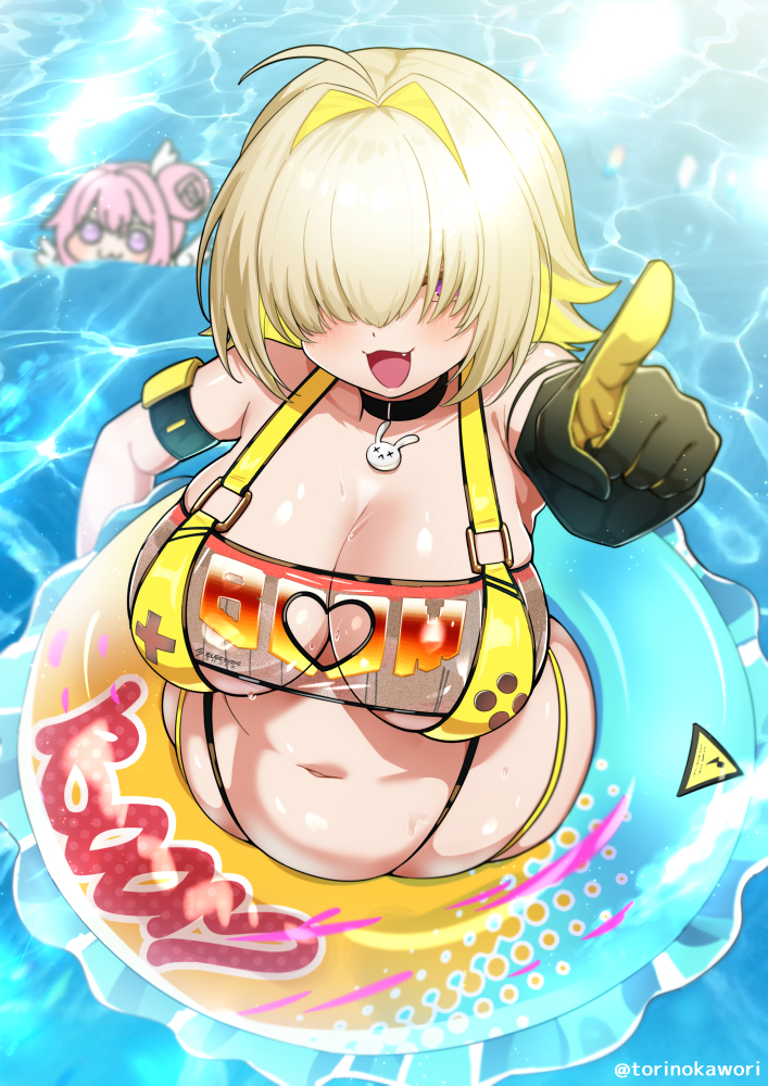 This is a pixiv picture whose title is 【NIKKE夏2025】水着エレグ.