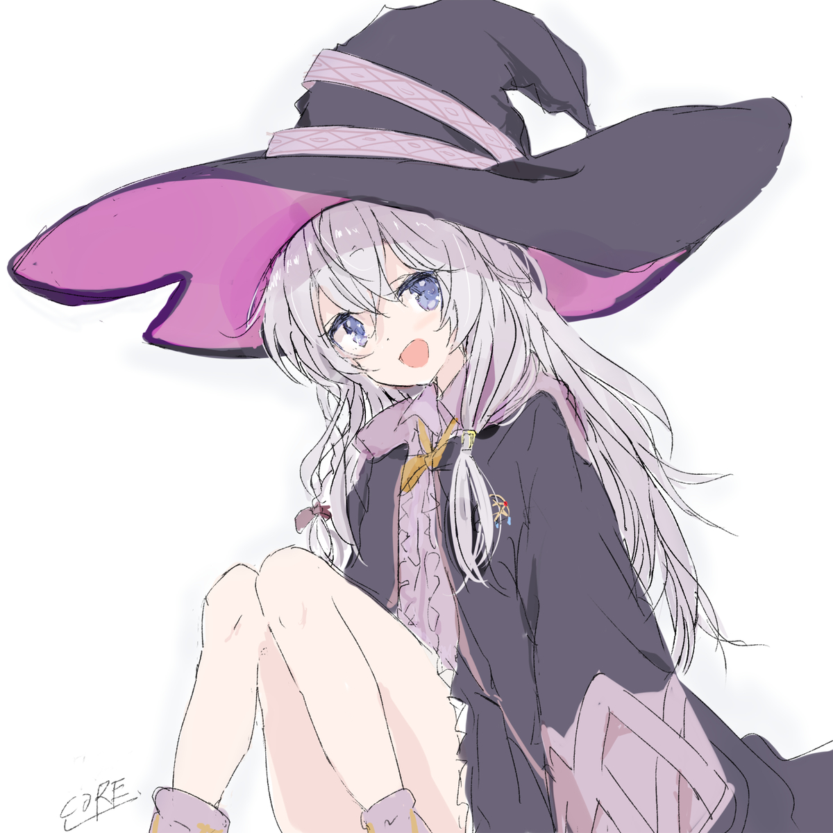 This is a pixiv picture whose title is 灰の魔女イレイナさん.