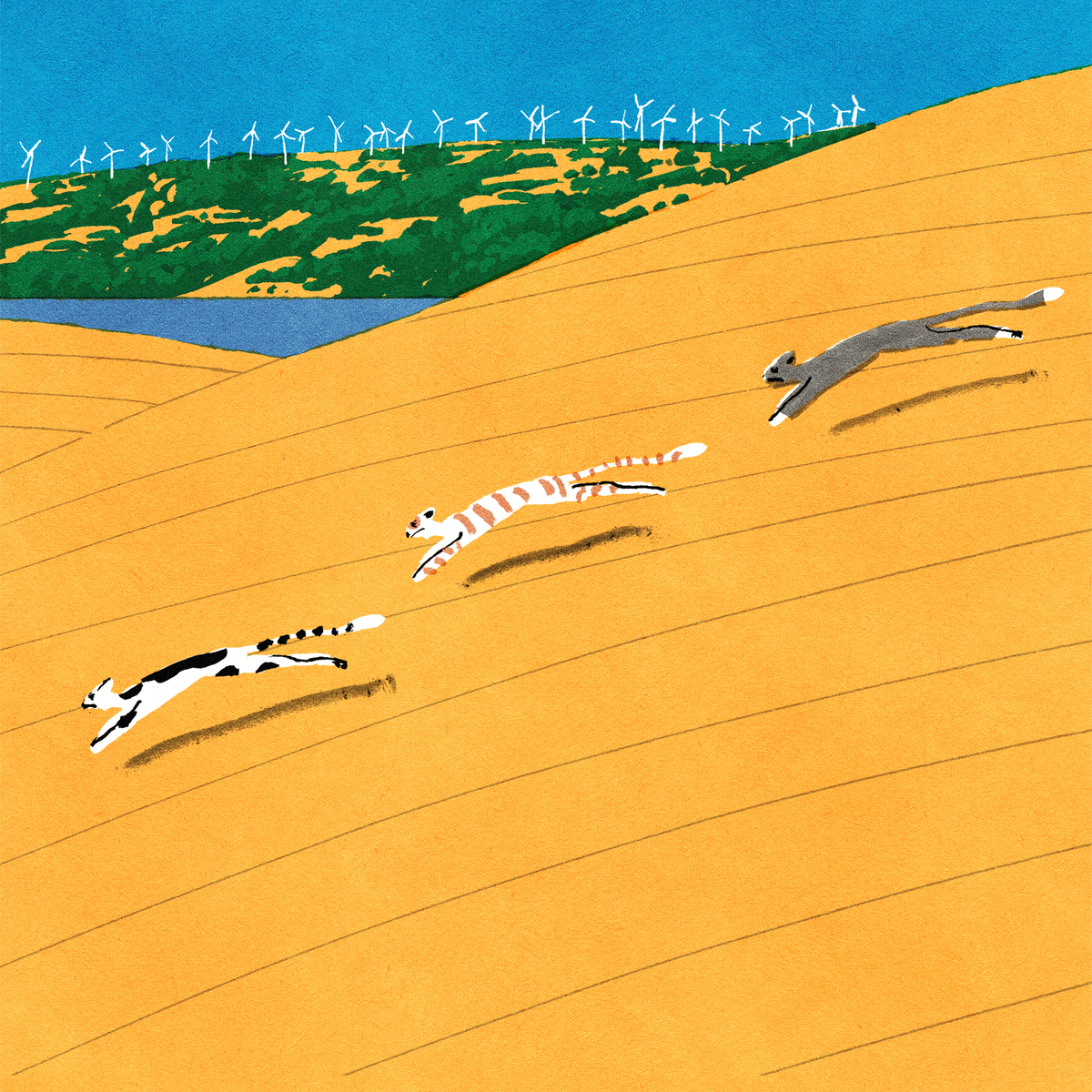 This is a pixiv picture whose title is だだだっ.