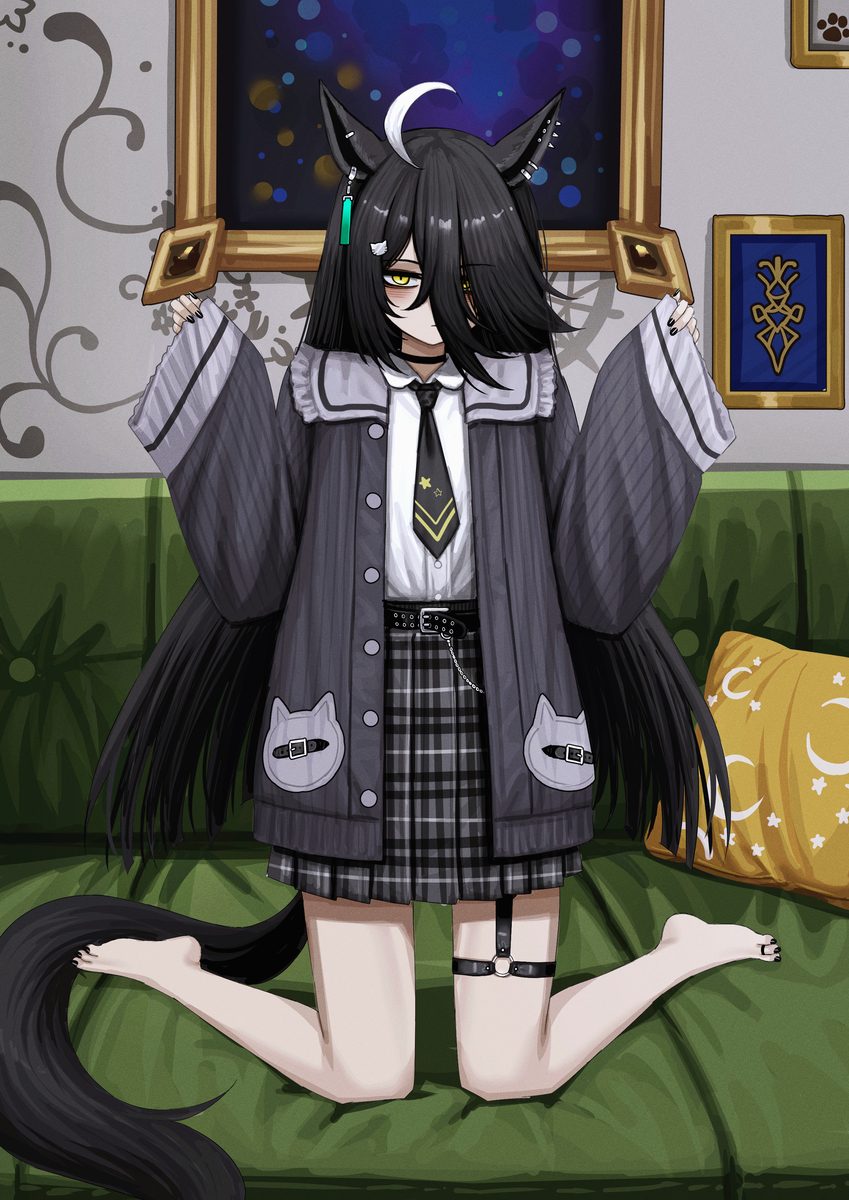This is a pixiv picture whose title is カフェ.