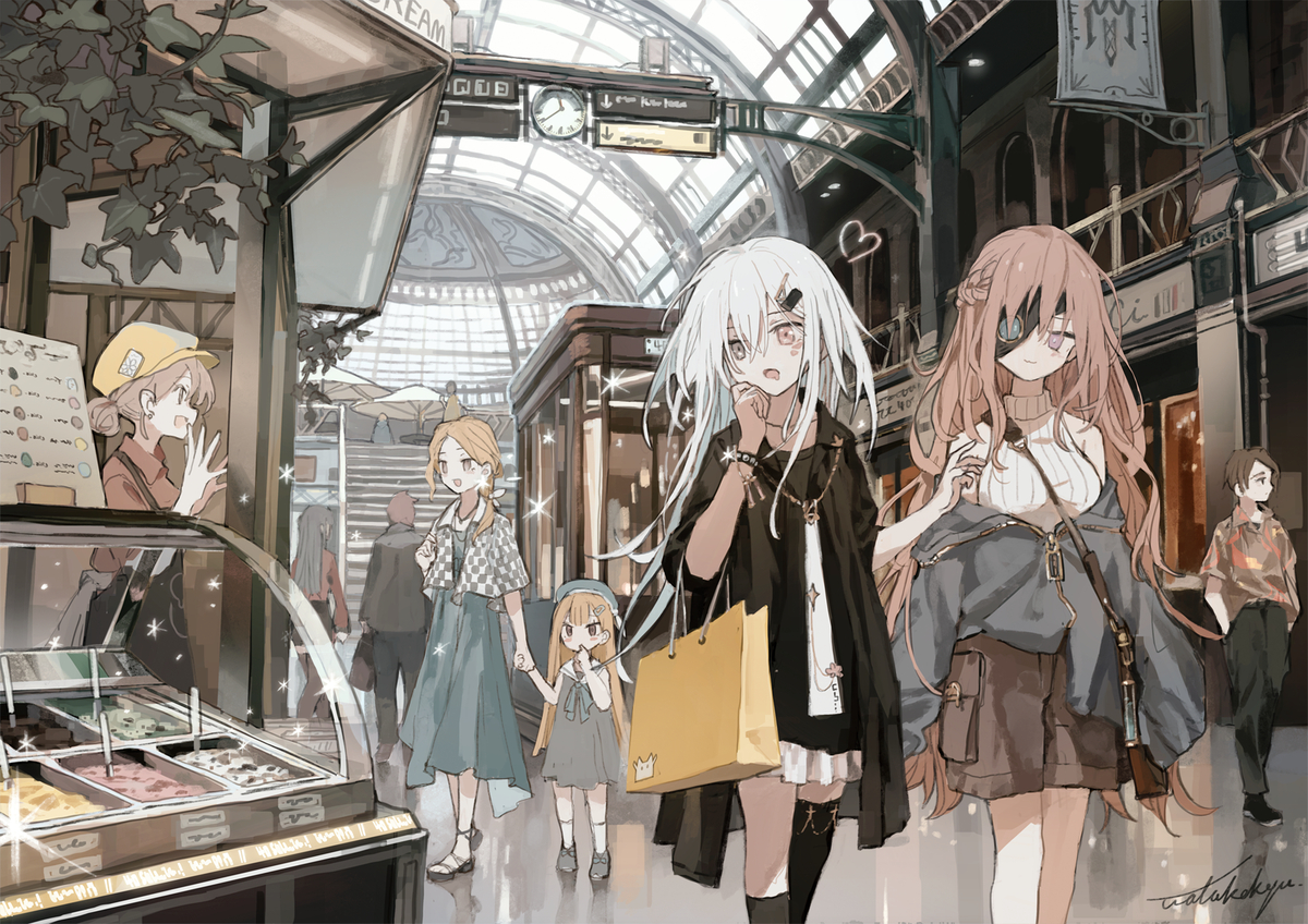 This is a pixiv picture whose title is Arcade.