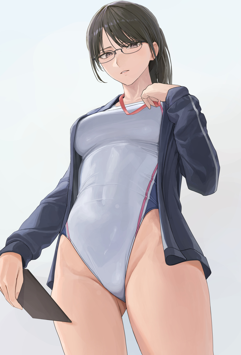 This is a pixiv picture whose title is 水泳部顧問.