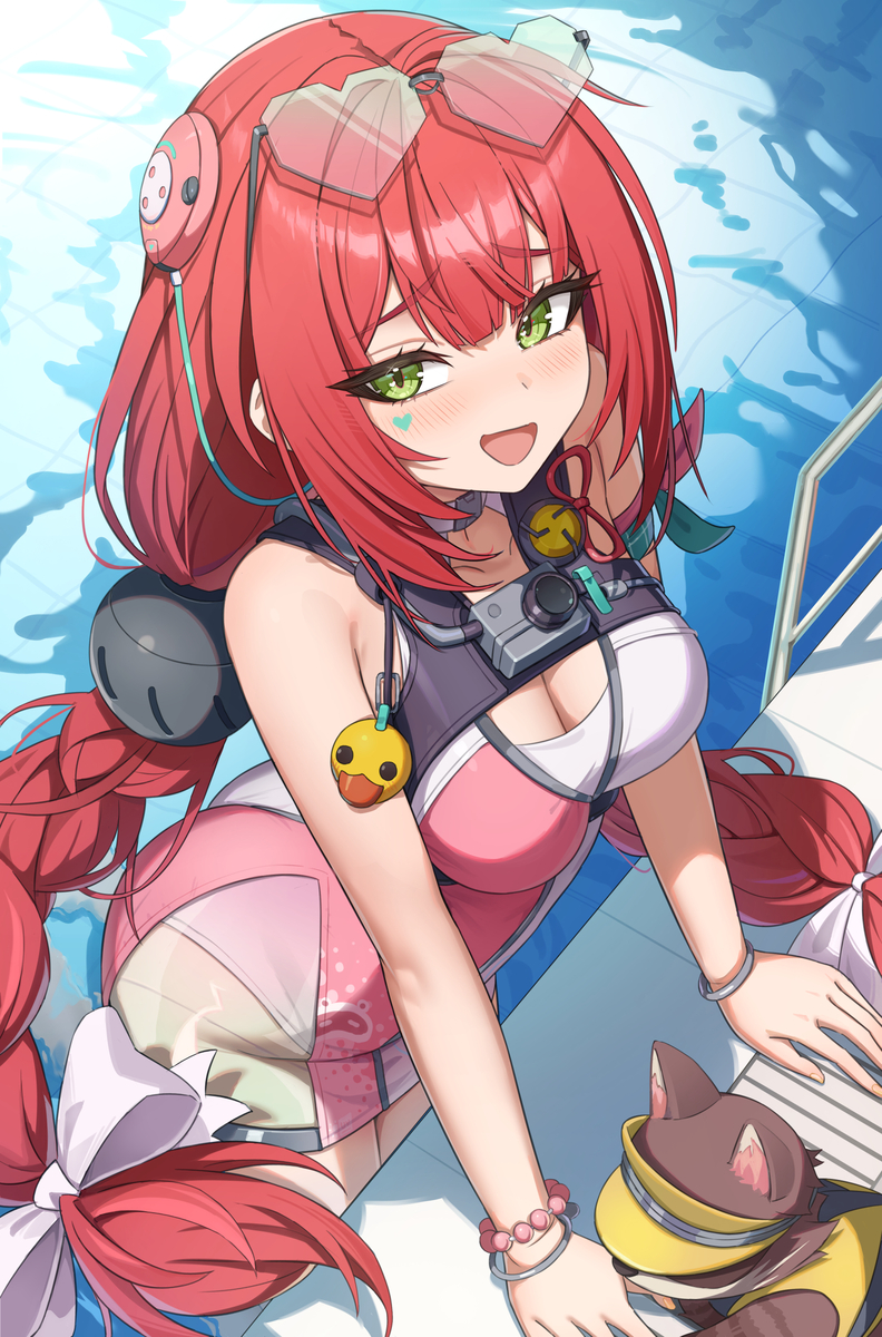 This is a pixiv picture whose title is 水着柚葉.