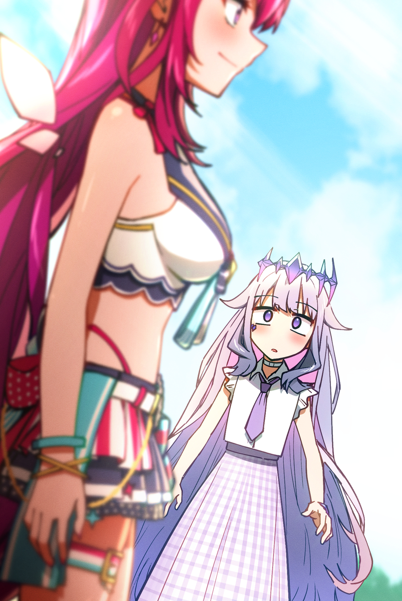 This is a pixiv picture whose title is awe.