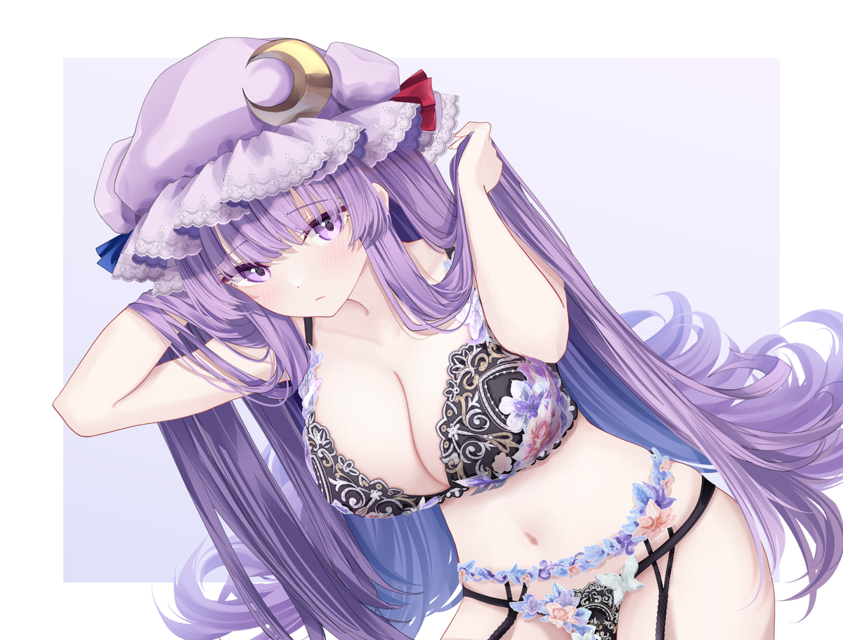This is a pixiv picture whose title is パチュリー.