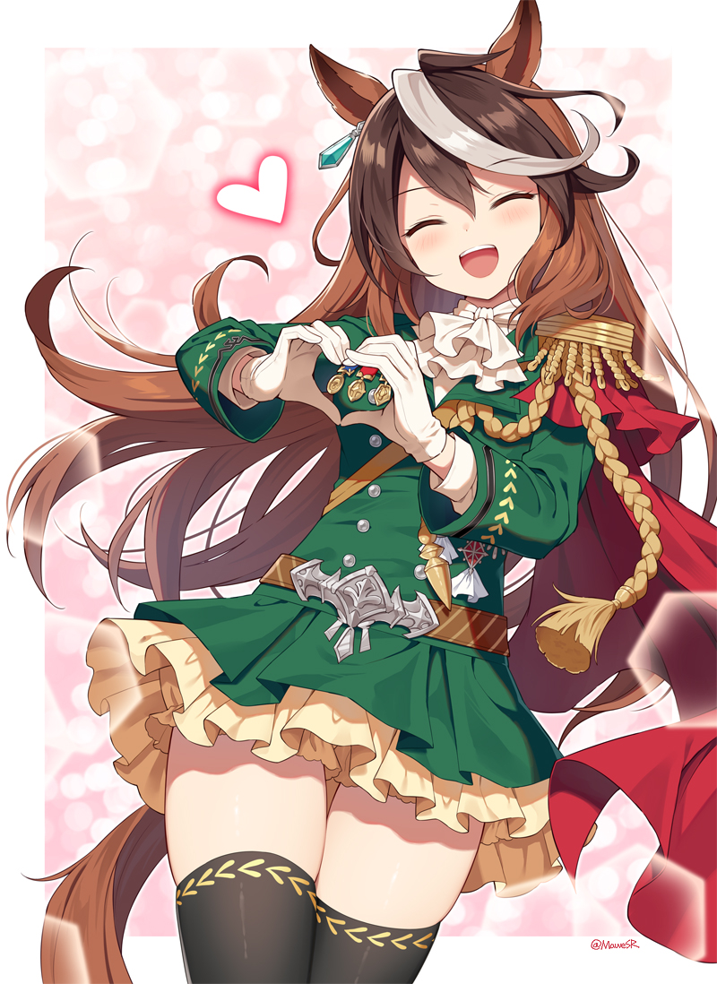 This is a pixiv picture whose title is 会長のハートビーム❤️.