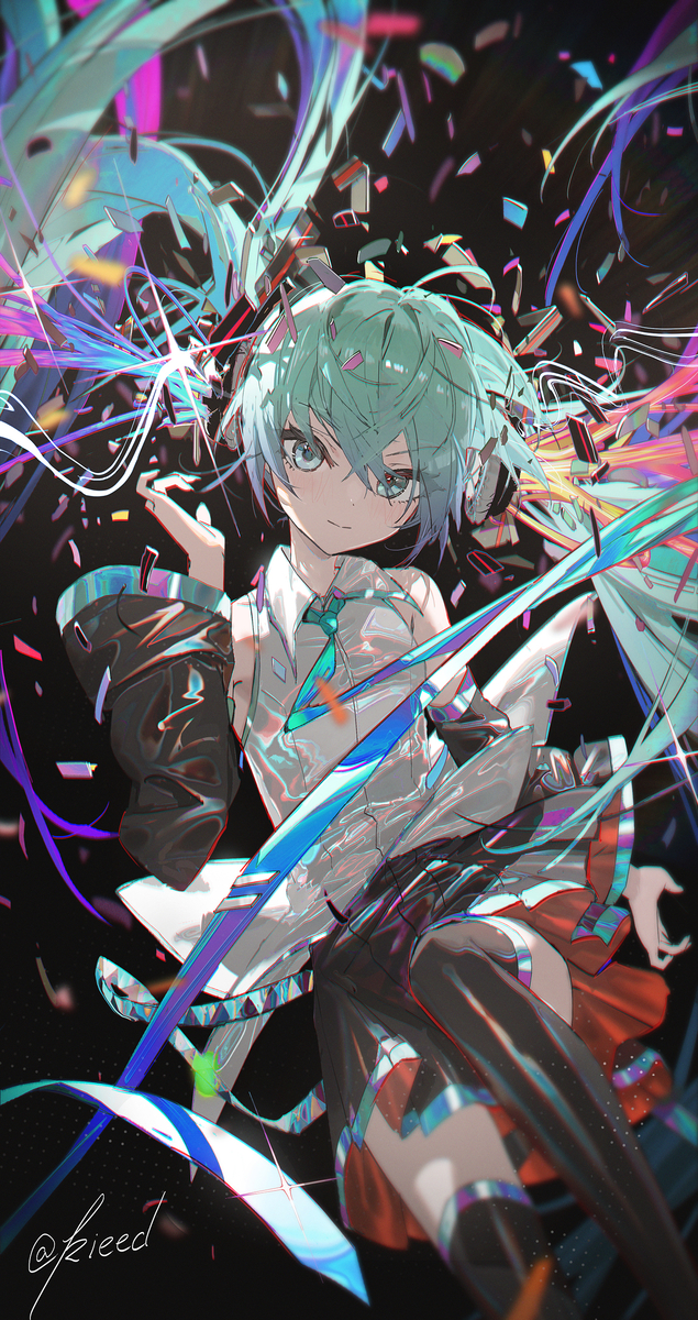 This is a pixiv picture whose title is miku.