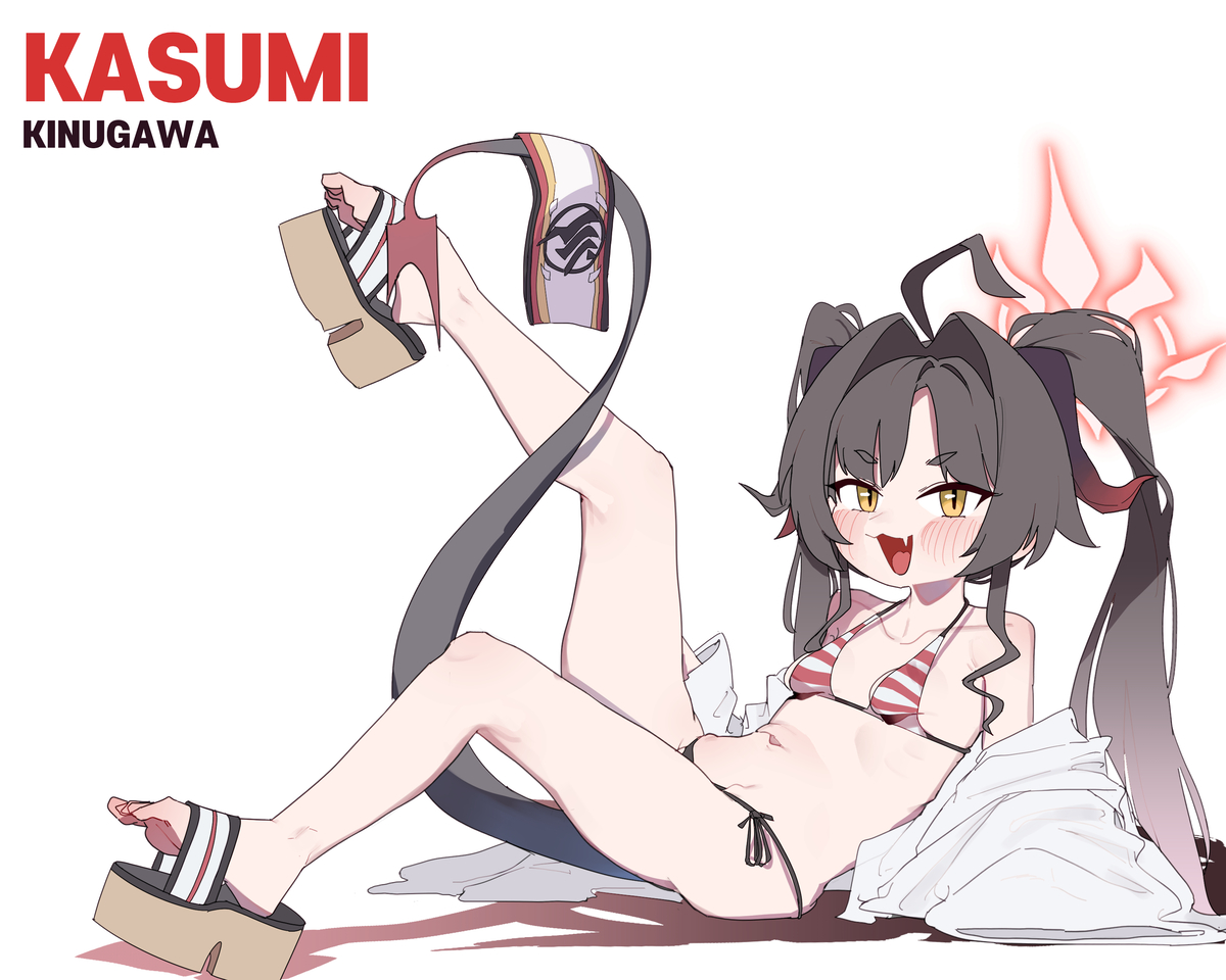 This is a pixiv picture whose title is kaswimsuit.
