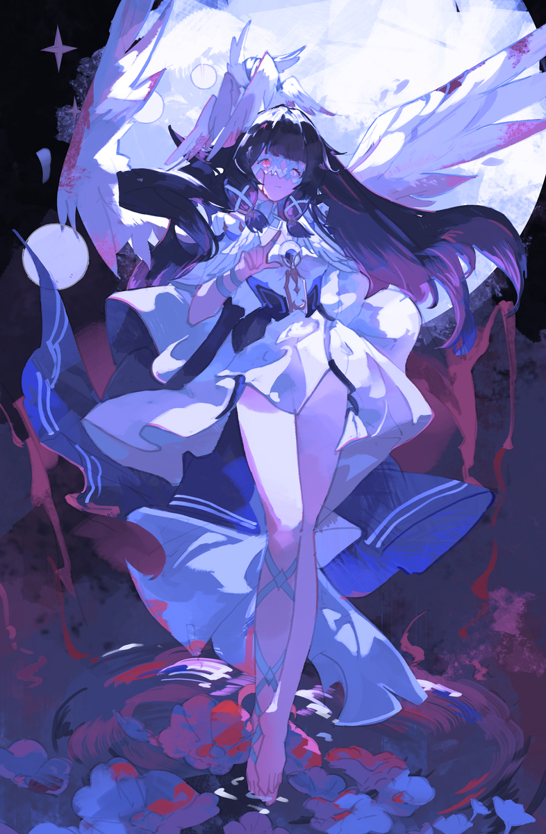 This is a pixiv picture whose title is Columbina.