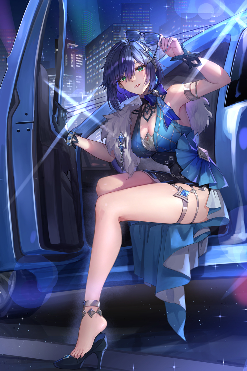 This is a pixiv picture whose title is yelan.