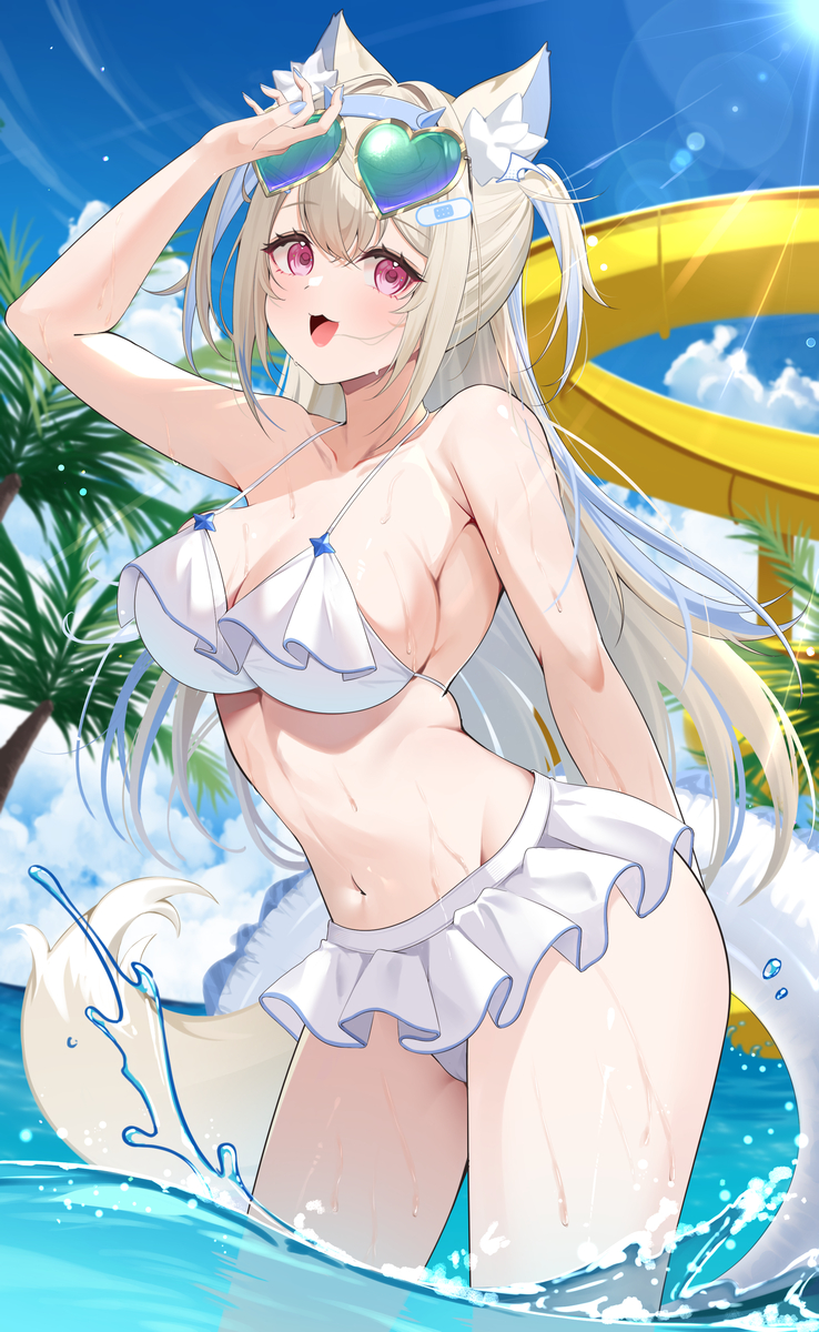 This is a pixiv picture whose title is ホロナツ　フワワ.