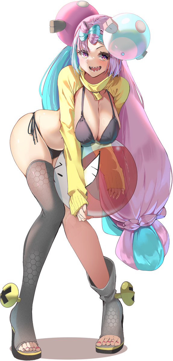This is a pixiv picture whose title is 水着ナンジャモ.