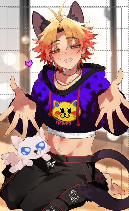 This is a pixiv picture whose title is 【Skeb】kainenくん.