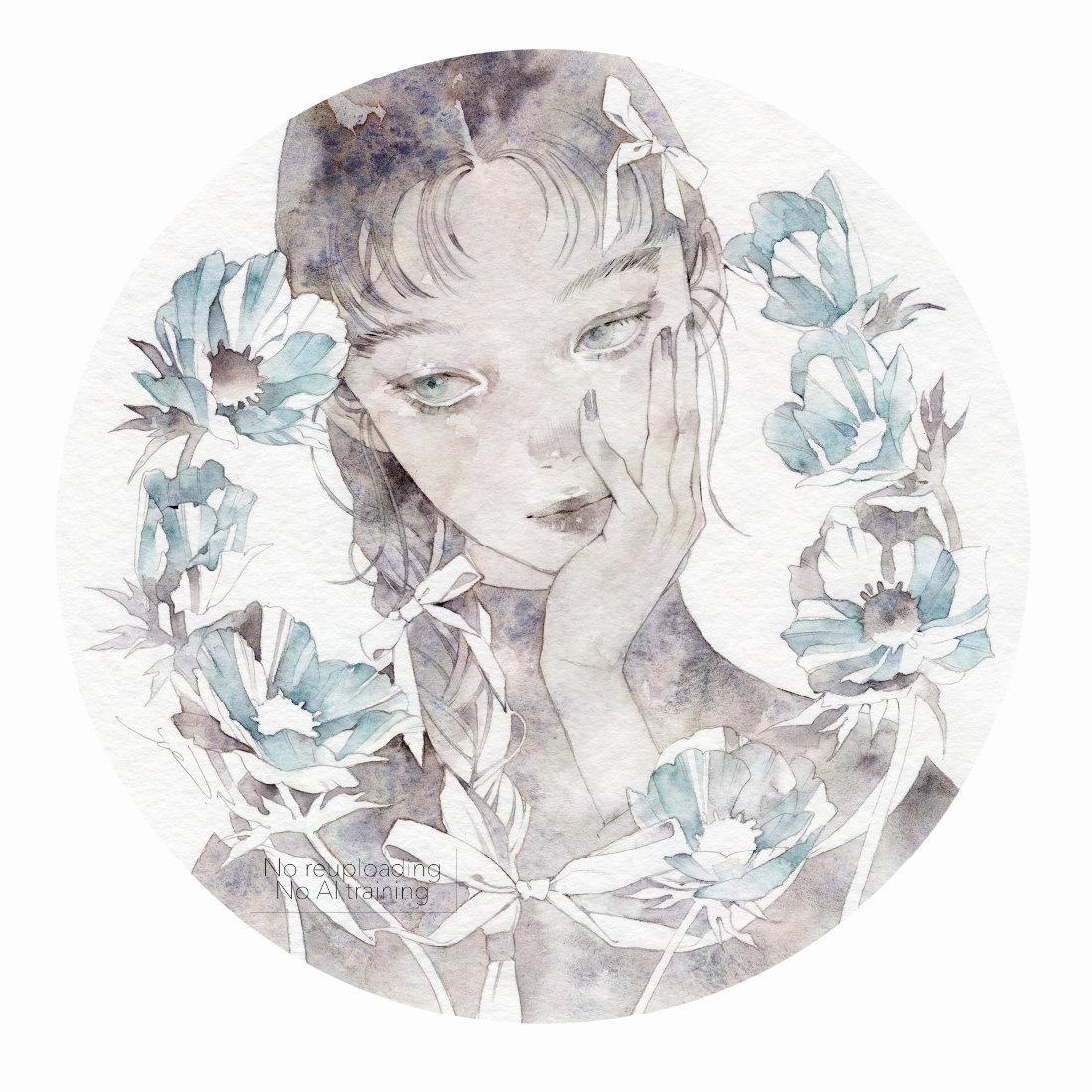 This is a pixiv picture whose title is 思慕（しぼ）.