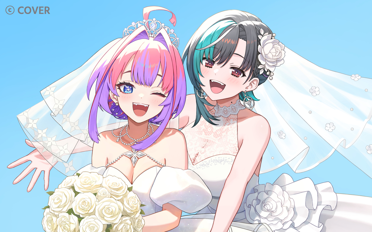 This is a pixiv picture whose title is 『ブライダルドリーム(cover)』MVイラスト.