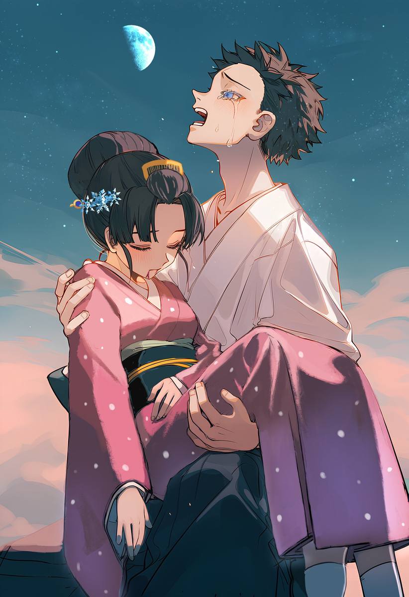 This is a pixiv picture whose title is 名を奪われし狛犬.