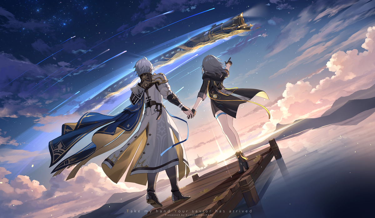 This is a pixiv picture whose title is さあ、君の救世主が来てくれた☄️.