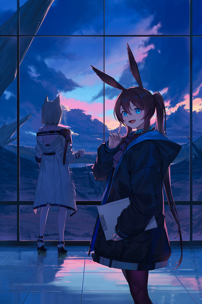 This is a pixiv picture whose title is 兔兔.