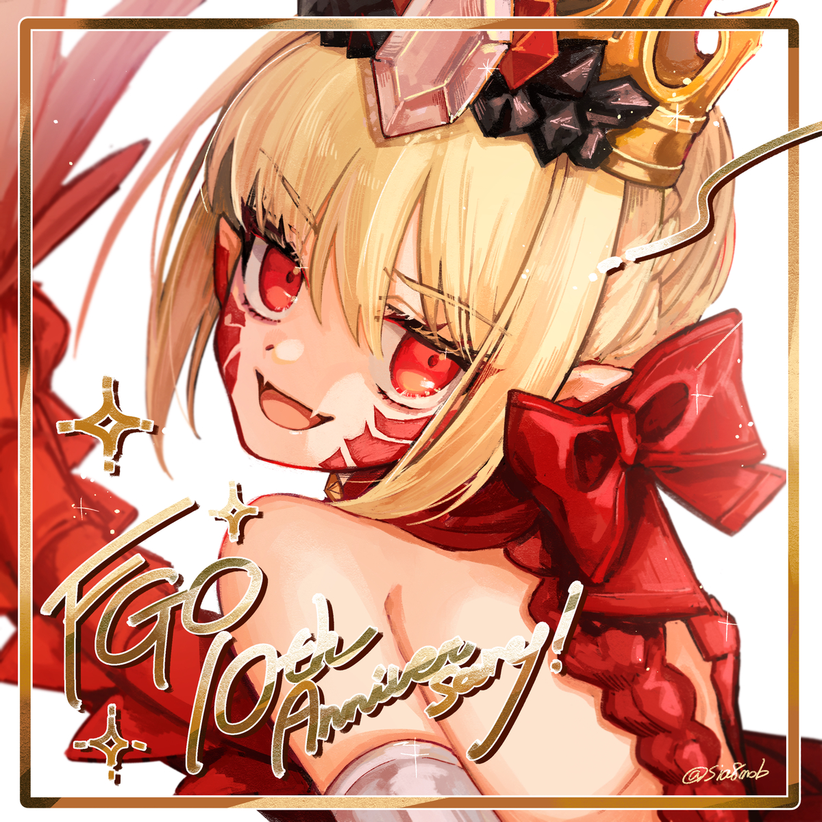 This is a pixiv picture whose title is FGO10周年‼️㊗️.