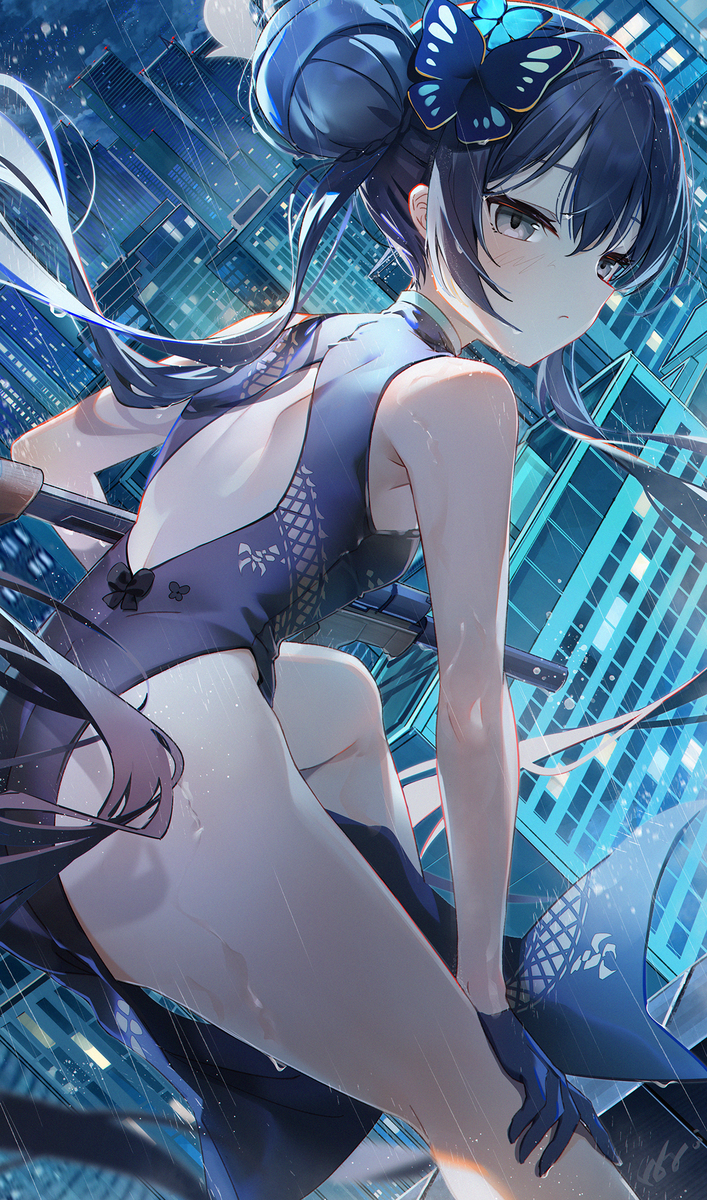 This is a pixiv picture whose title is 降下作戦.