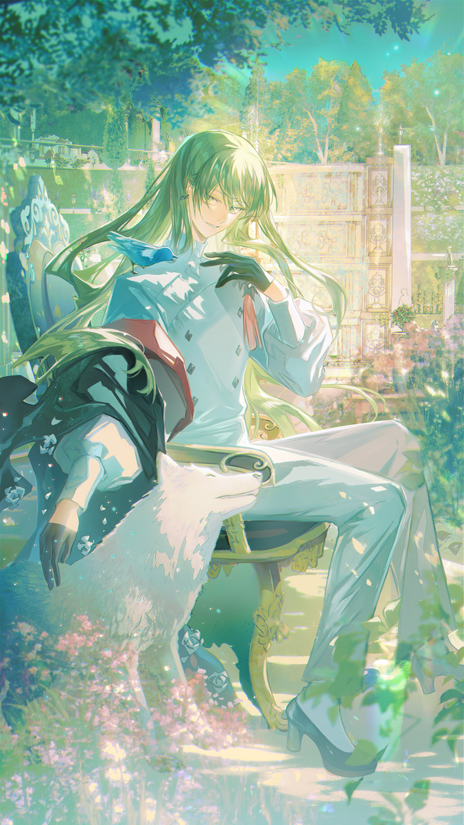 This is a pixiv picture whose title is blue bird.