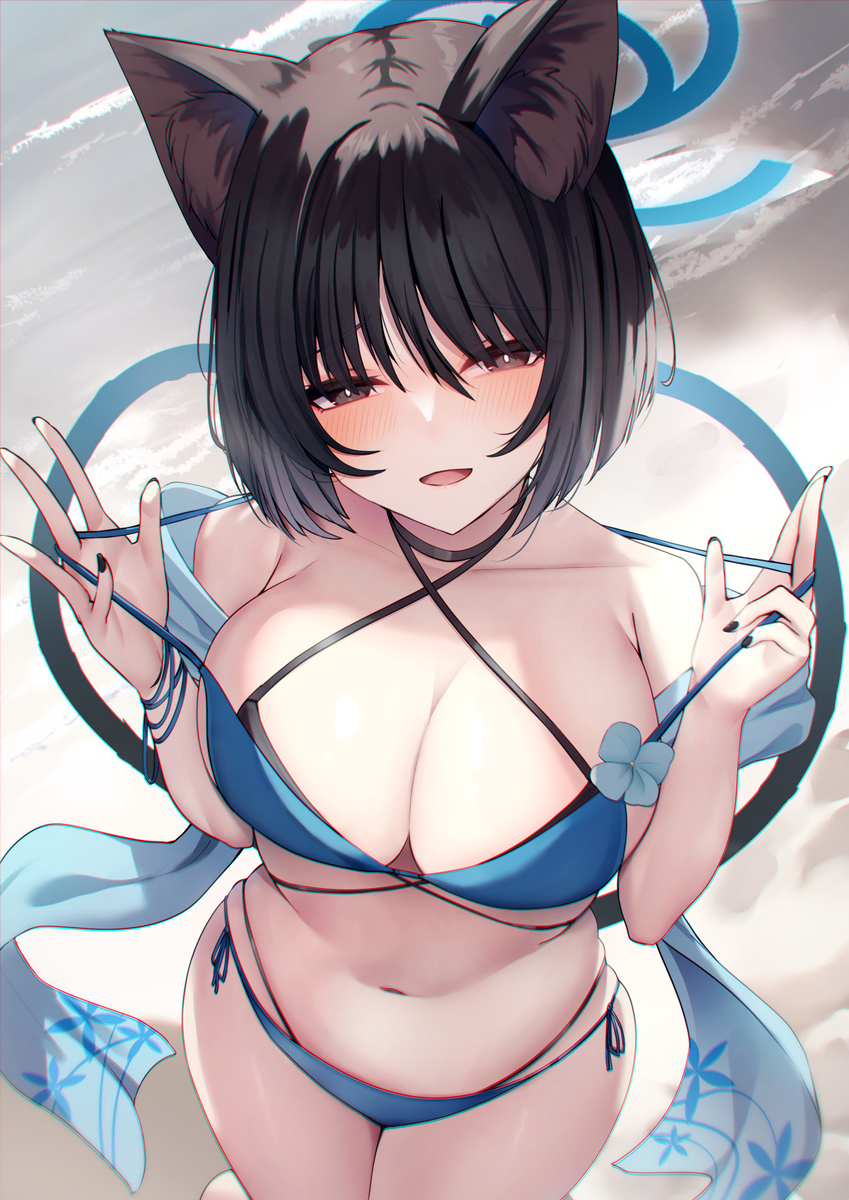 This is a pixiv picture whose title is 水着キキョウ.