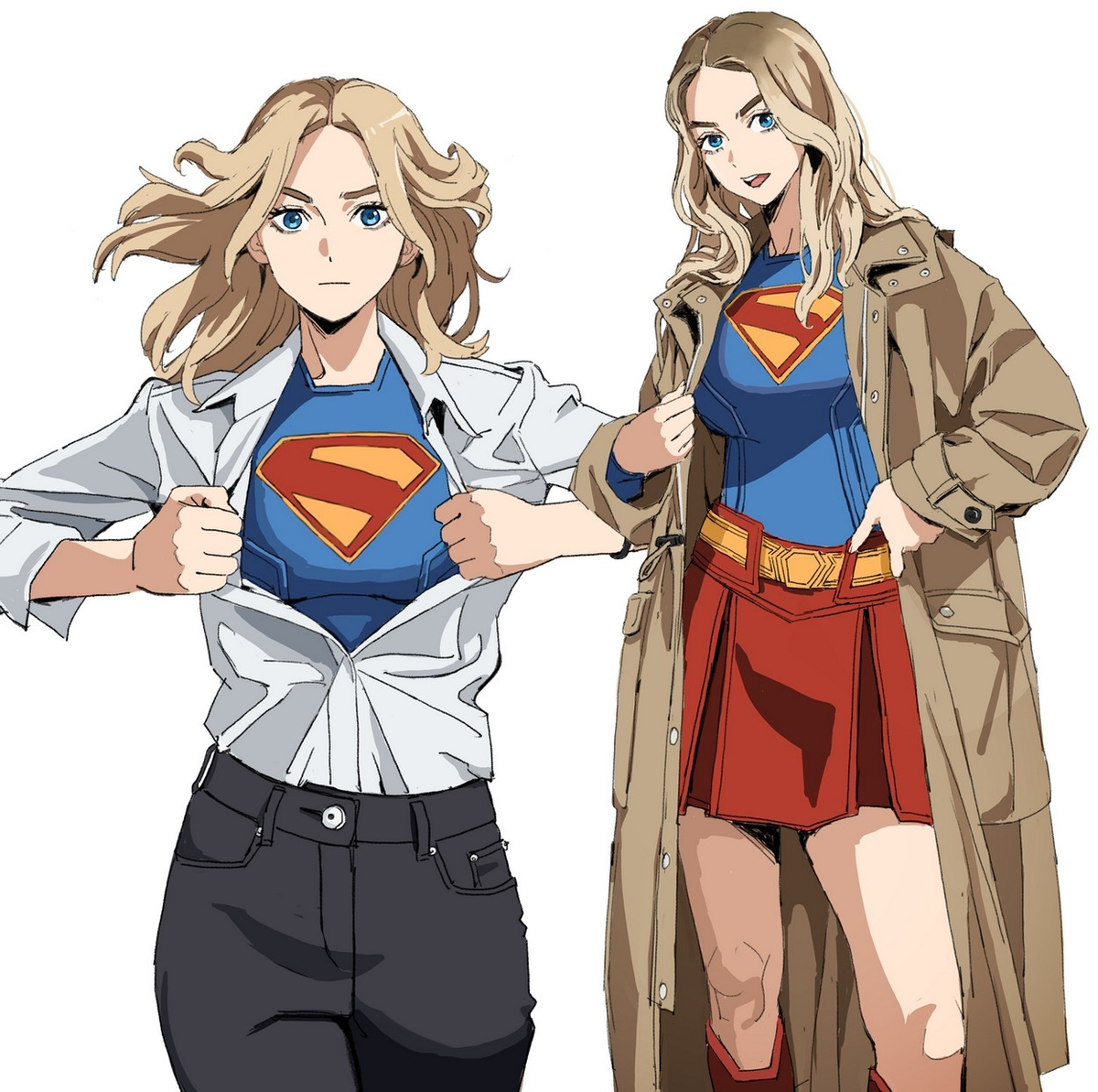 This is a pixiv picture whose title is Supergirl.