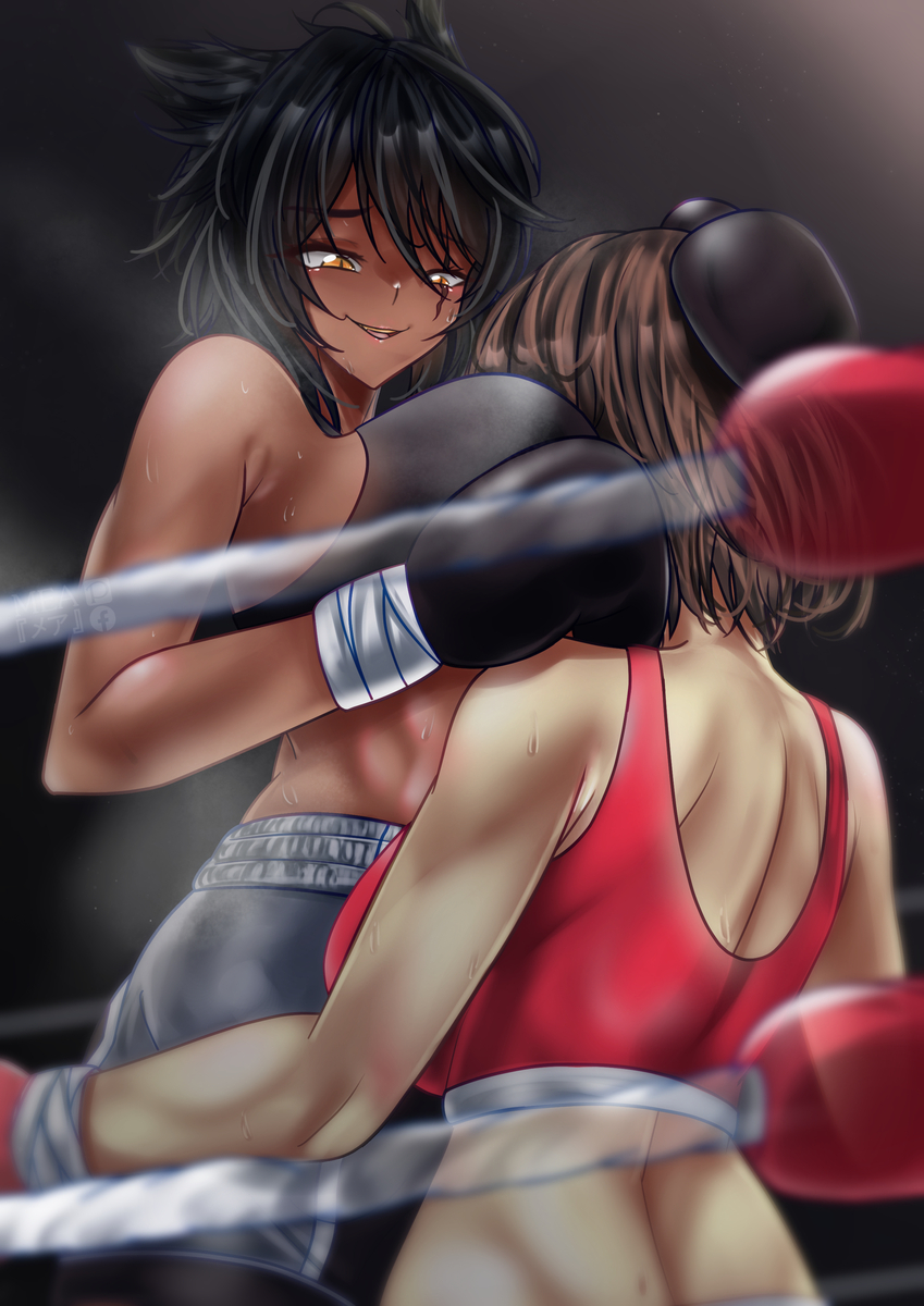 This is a pixiv picture whose title is 🥊(comm).