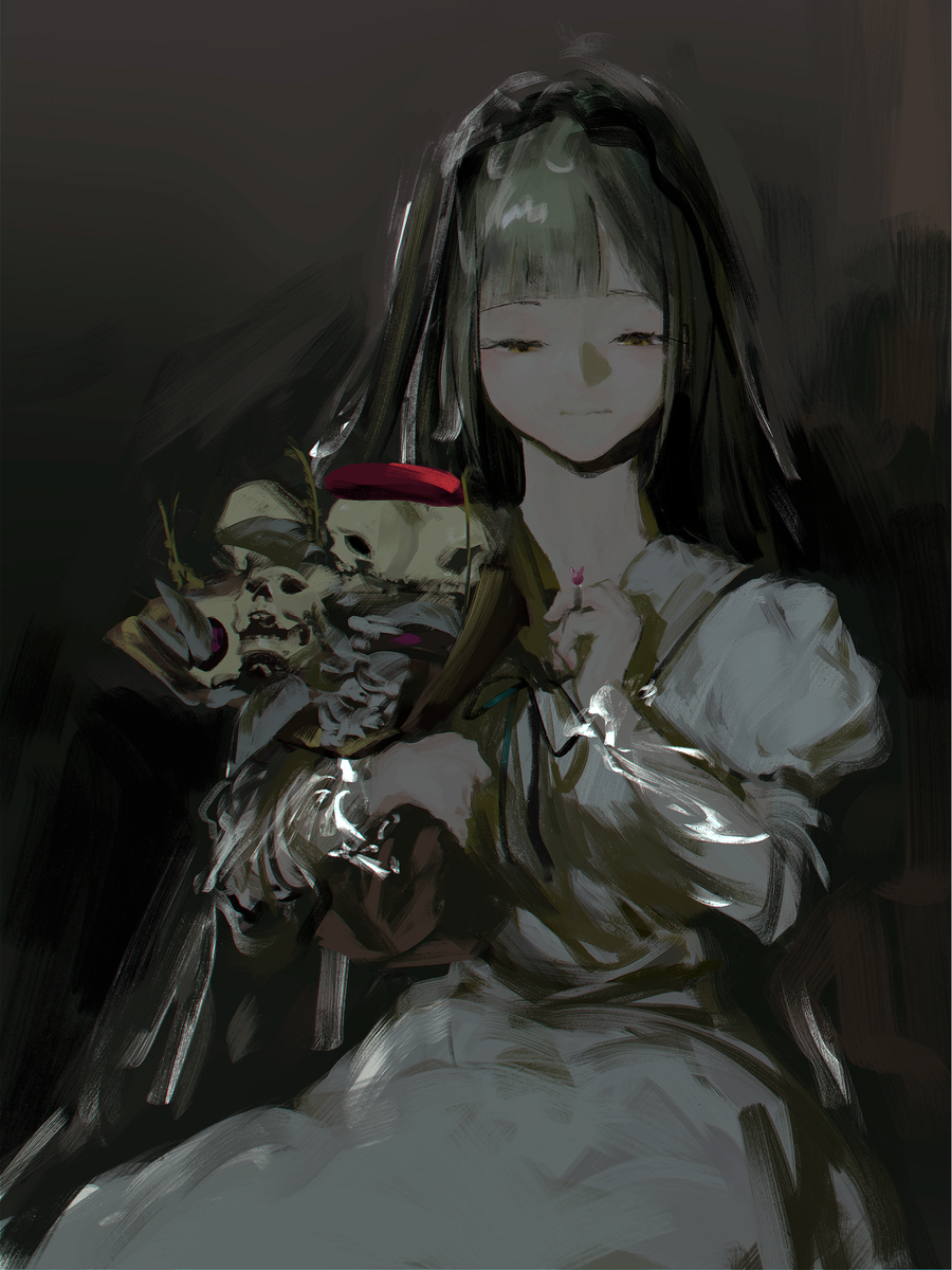 This is a pixiv picture whose title is 与死亡的婚礼.