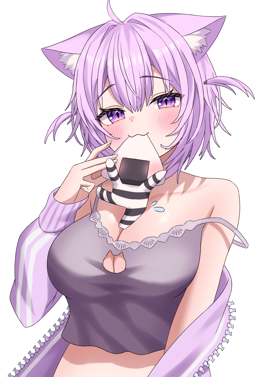 This is a pixiv picture whose title is もぐもぐおかゆ.