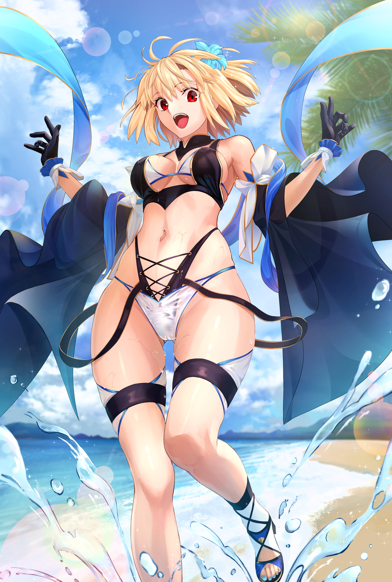 This is a pixiv picture whose title is 水着アルク.
