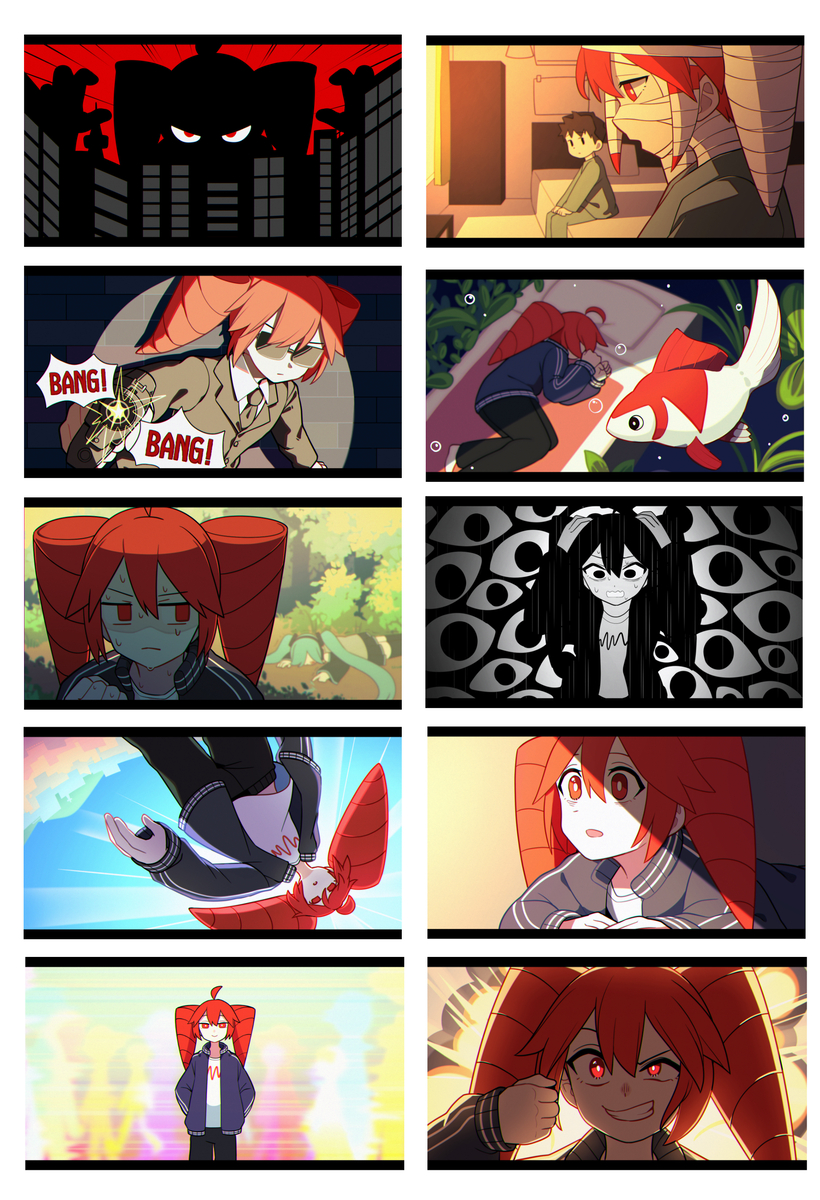 This is a pixiv picture whose title is ウルトラトレーラー ~名場面集~.