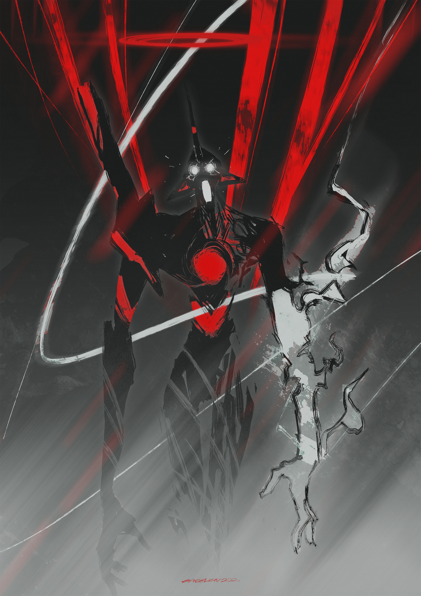 This is a pixiv picture whose title is エヴァンゲリオン初号機.