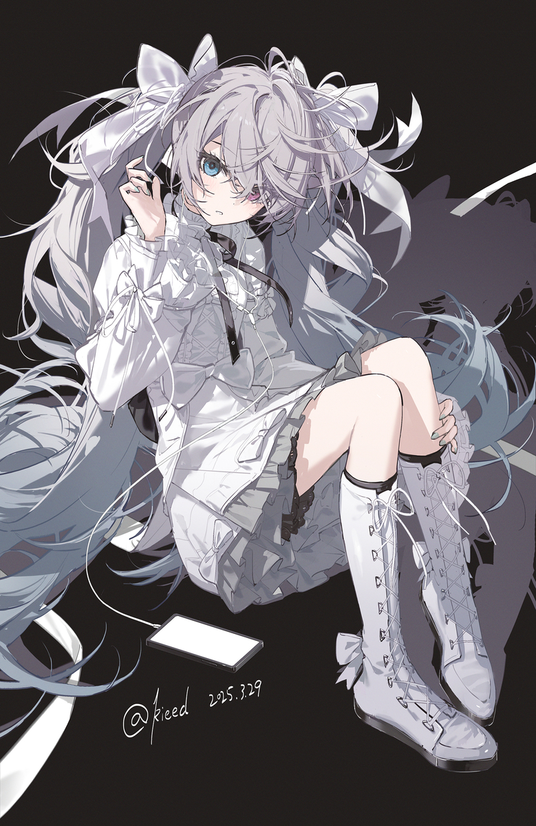 This is a pixiv picture whose title is 白葱.