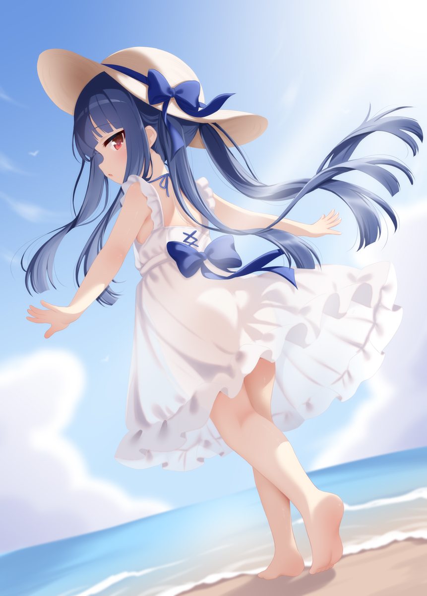This is a pixiv picture whose title is ❄存在しない記憶、夏の思い出🌻.