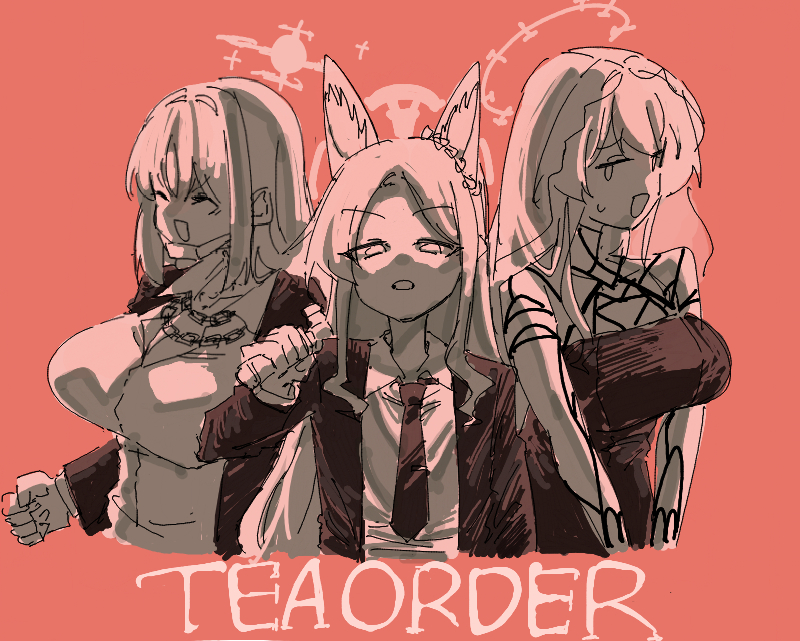 This is a pixiv picture whose title is トリニティの"秩序"を保つ３人.