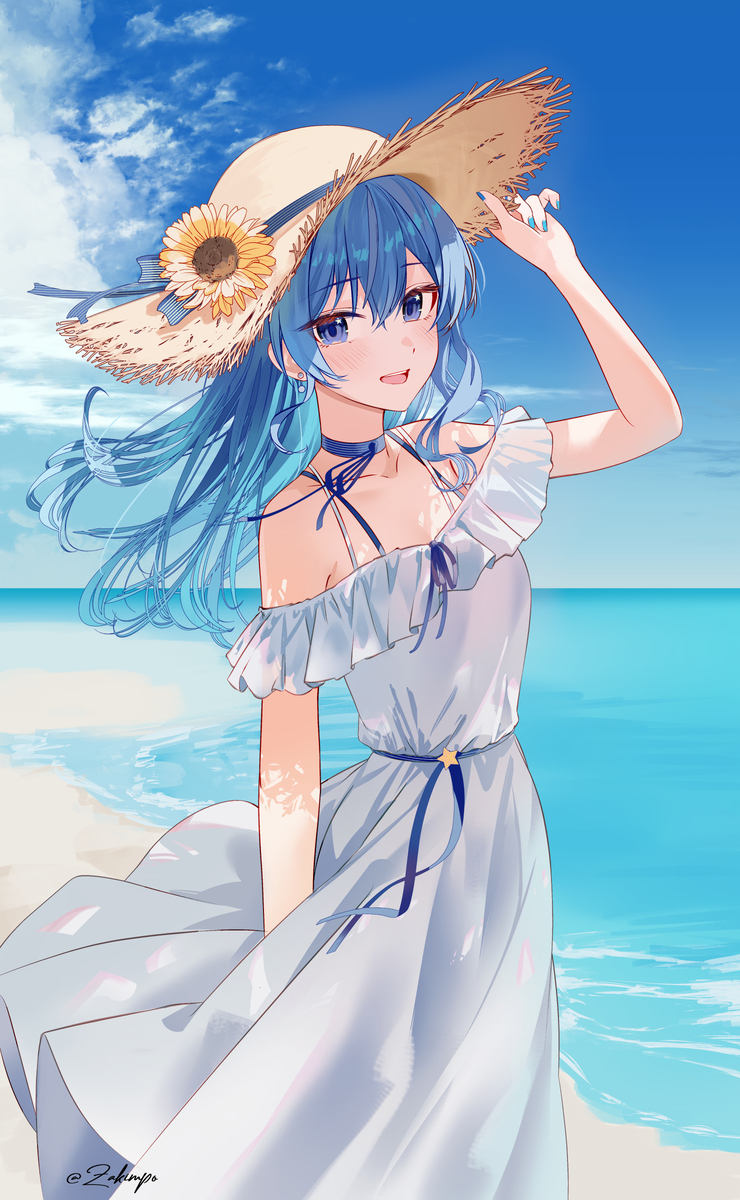 This is a pixiv picture whose title is Sundress.
