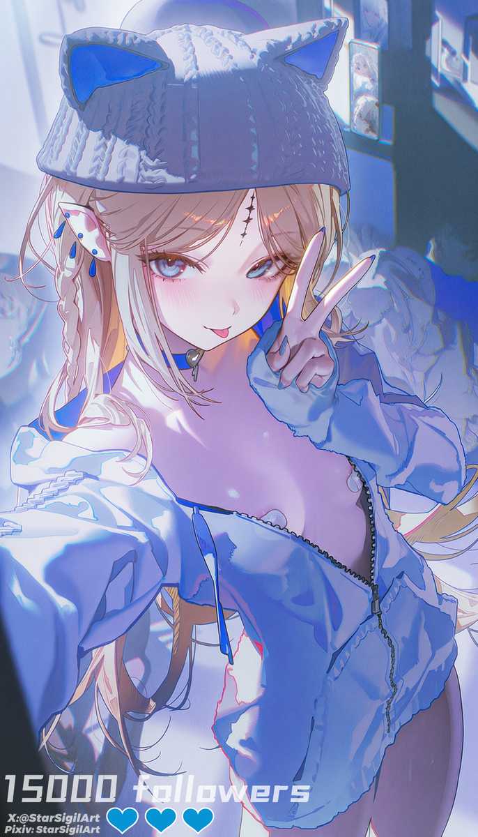 This is a pixiv picture whose title is 💙15,000 BRUSHSTROKES, ONE MASTER.