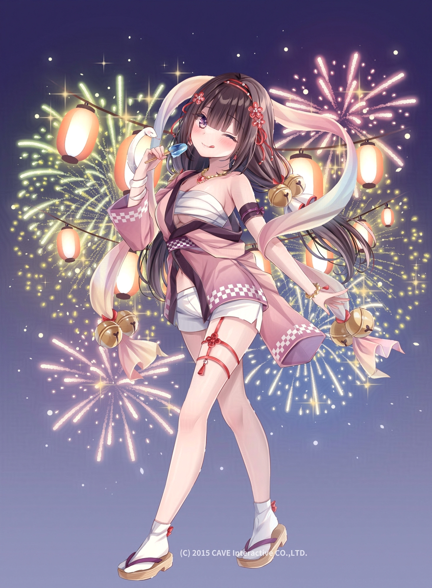 This is a pixiv picture whose title is 🎆夏祭り🎆.