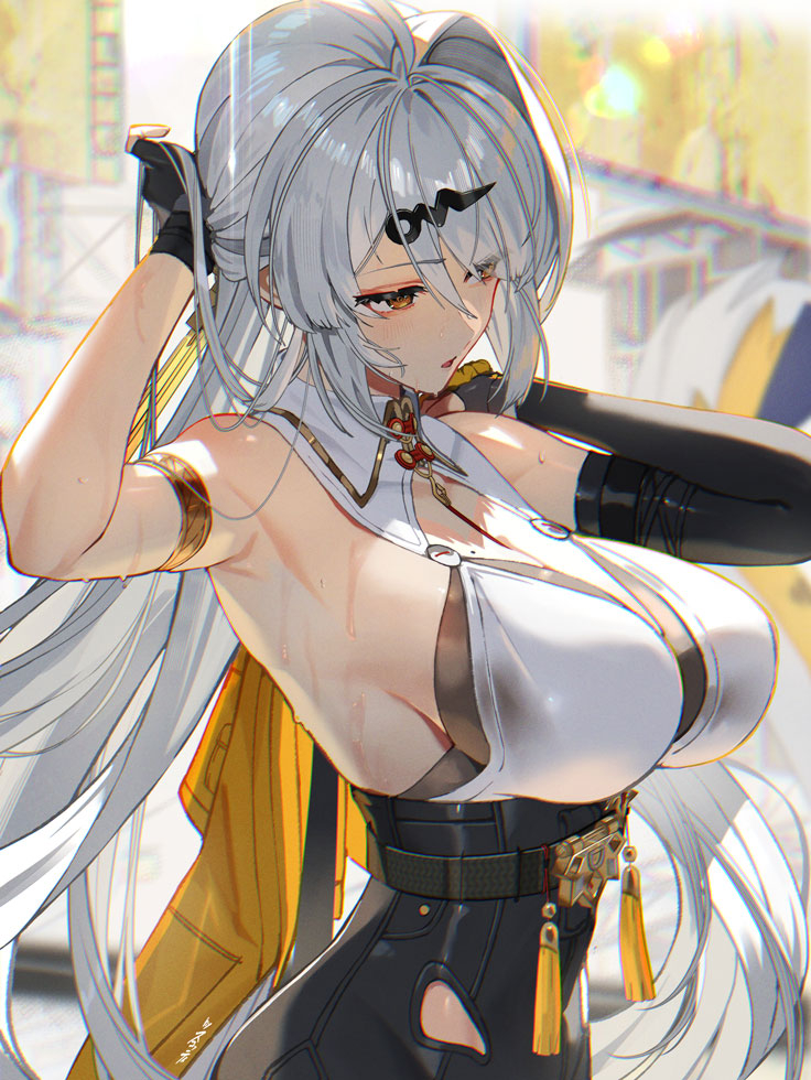 This is a pixiv picture whose title is 「今日の気温は体温を超えるらしいですよ。師匠」.