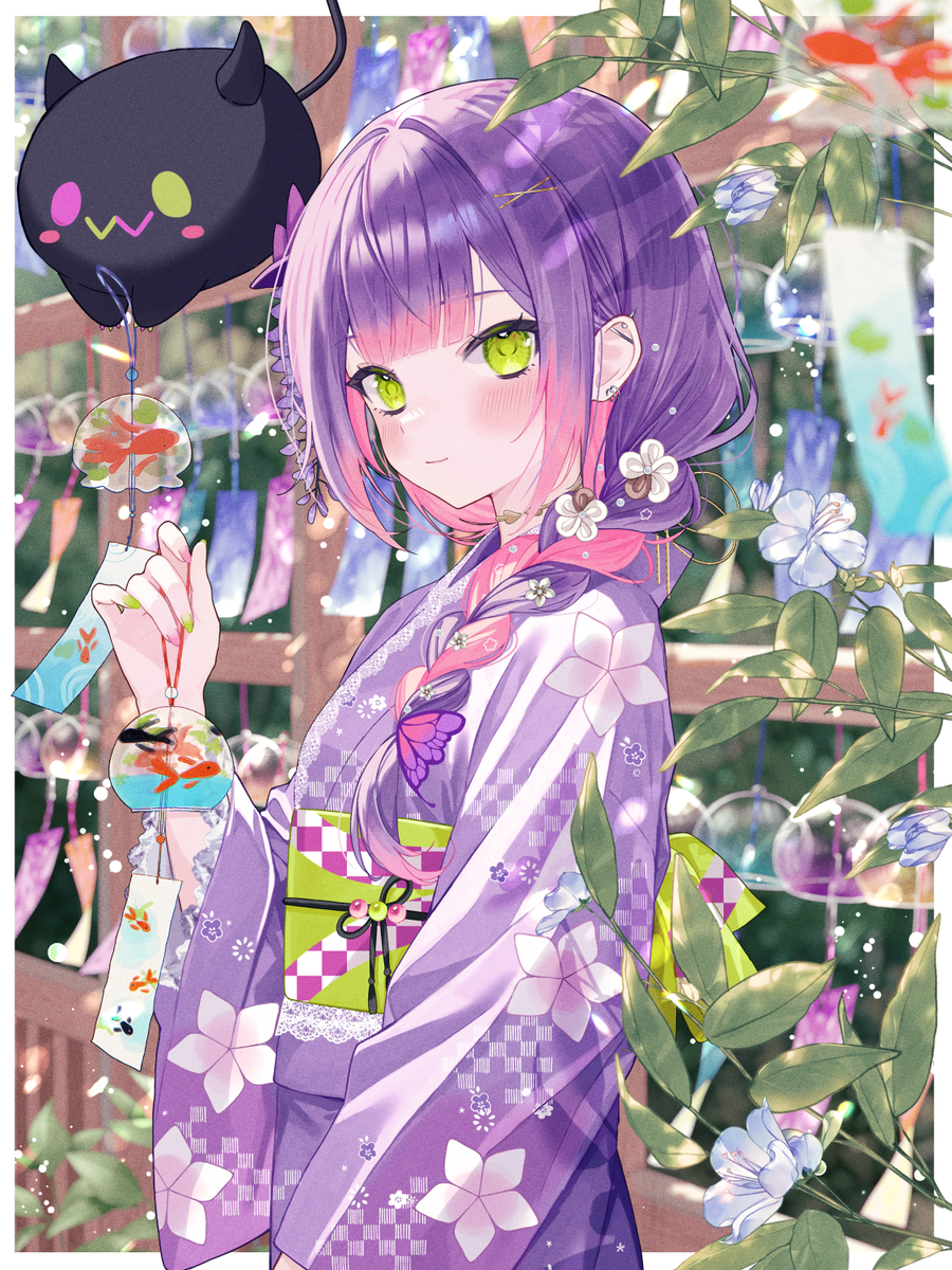 This is a pixiv picture whose title is 風鈴祭り.